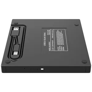 USB3.0型便携式光盘/DVD驱动器外部光盘驱动器兼容Win Mac操作系统，适用于笔记本电脑台式电脑TF，适用于微型SD光盘/DVD Pl - Product Image 4