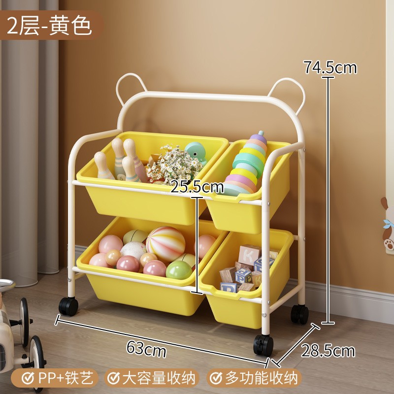 L'ours est encadré dans une boîte jaune sur la deuxième couche.