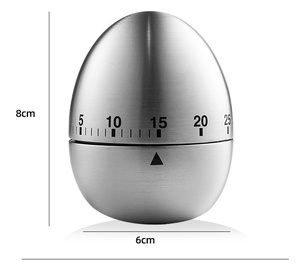 Orologio da cucina per il conto alla rovescia per il conto alla rovescia per la casa creativa orologio per il conteggio degli strumenti di cottura 60 minuti in acciaio inossidabile uovo - Product Image 6