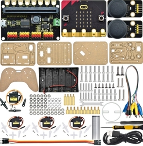 Microbit Four-Document Robot Graphic <strong>Programming</strong> Bluetooth APP Remote Control Intelligent Robot Education