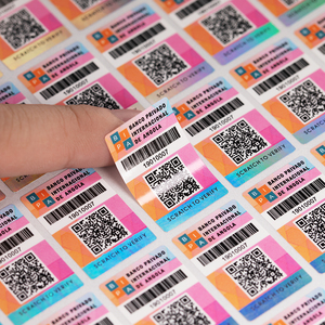 Kunden spezifischer QR-Code manipulation sicherer Barcode-Seriennummer-Laseretiketten-Aufkleber kleber