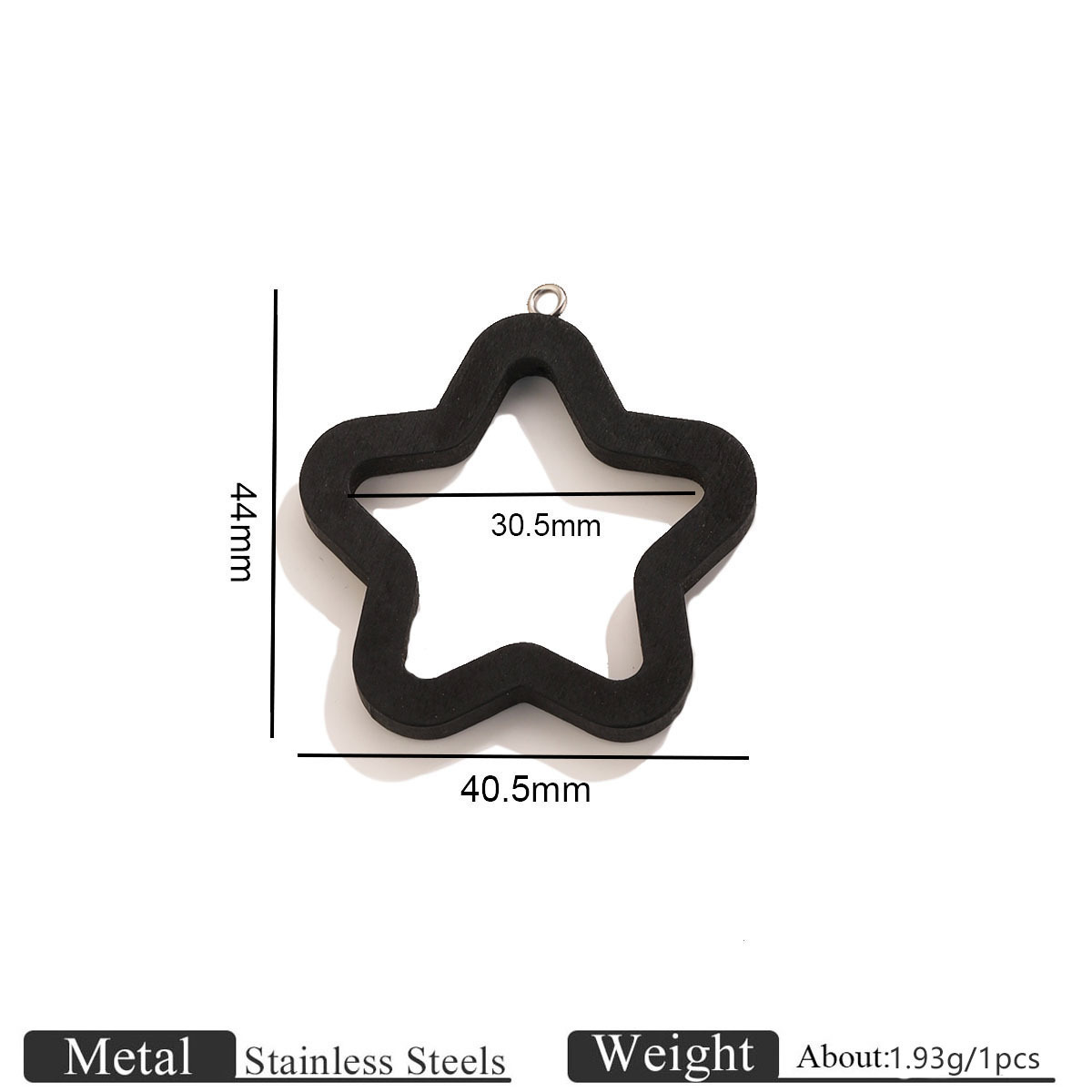 Black with five-pointed star
