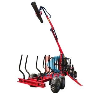 Maquinaria forestal multifuncional fácil de usar, grúa de carga de troncos, cargador de grúa de madera, Tractor de agarre de madera de acero para chatarra para bosque - Product Image 1