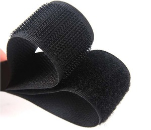Cinta de sujeción de gancho y bucle de nailon Bolsas personalizadas Zapatos Casco DIY Uso diario Cinta de gancho y bucle de color blanco con bordes 15-50mm - Product Image 4