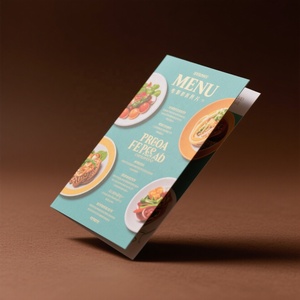 定制彩色折叠传单传单促销三折小册子介绍目录小册子印刷 - Product Image 1