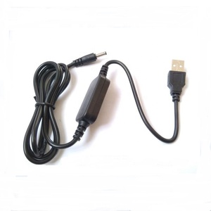 50ซม. สีดำ Usb Dc 5V ถึง Dc 12V ขั้นตอนสายแปลงกับ DC5.5 * 2.1มม. 3.5*1.35มม. 5.5*2.5มม. - Product Image 1