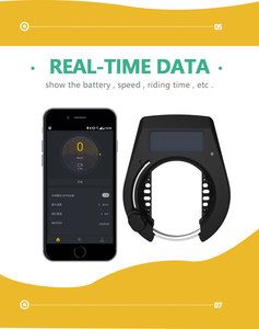 <strong>Scan</strong> QR <strong>Code</strong> <strong>APP</strong> to Automatically Unlock Waterproof IP66 Ble Bluetooths Anti Theft Smart Sharing Bicycle Lock - Product Image 4