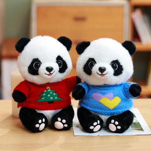 Werbeaktion Neues Design modisch Kleidung niedliches Panda-Plüsch-Spielzeug weich gefüllt niedliche Panda-Plüsch-Puppenhaut zum Geburtstagsgeschenk - Product Image 4