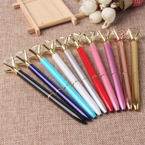 Quà tặng khuyến mãi Big Top kim cương Bút đa màu sắc kim cương pha lê bóng điểm Bút kim loại bút bi Hot Bán - Product Image 5