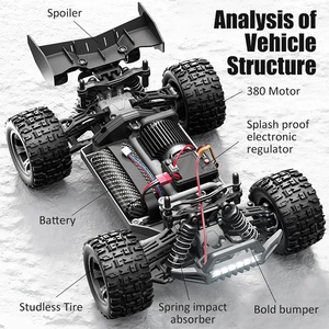 SCY18101 1:18 Scale <strong>RC</strong> Off Road Truck Remote Control Trail Truggy Car Speed Rechargeable Battery <strong>LED</strong> Lights for Nighttime Racing - Product Image 2