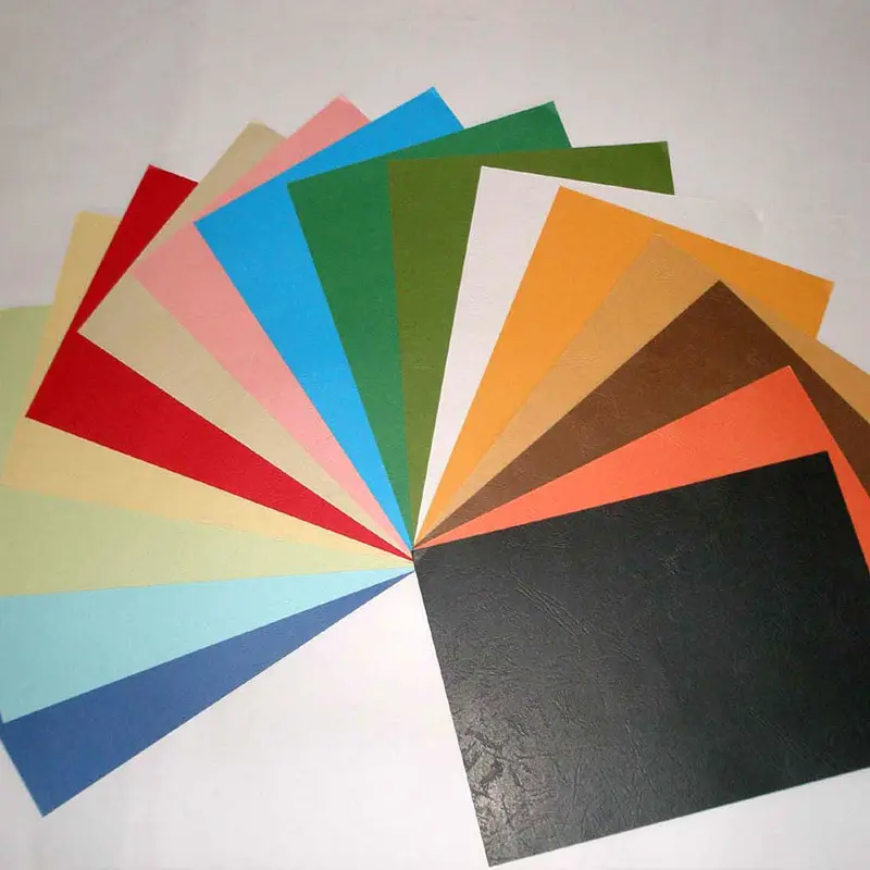 230gsm A4 boyutu dokulu kağıt kapak kağıt kabartmalı renkli tahta deri tahıl bindingPopular
