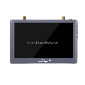טייס קטן hawkeye <span class=keywords><strong>4</strong></span> 5.8g 48ch מגוון מקלט כפול 5 אינץ '800x480 700lux מובנה dvr fpv עבור רכב Rc