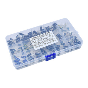 200pcs/lot 15值径向电解电容器启动器套件10V/16V/25V/50v电容器组0.1uf-220uf分类套件 - Product Image 1