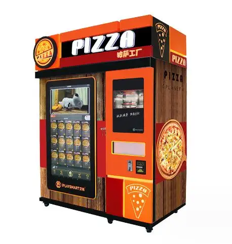 屋外タッチロボットスクリーンカスタム全自動ソフトクリーム綿菓子ピザコンドーム自動販売機
