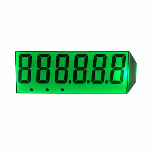 Factory Manufacturer Made 7 segment lcd screen 6 digit 6 punkt Transmisive lcd display mit LED Backlight für Electronic skala - Product Image 2