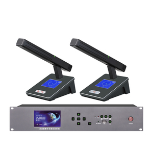 Wireless Meeting Room <strong>System</strong> With Camera Tracking Function High End Metal Digital Conference Microphone <strong>System</strong> - Product Image 6
