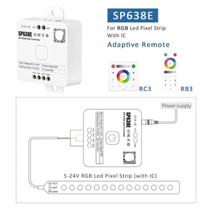 Striscia di luce di sincronizzazione musicale per lotto compatibile con dimmer DC 5V-24V per la sincronizzazione del Controller principale di Banqcn SPI + 5CH PWM per la sincronizzazione SP530E - Product Image 3