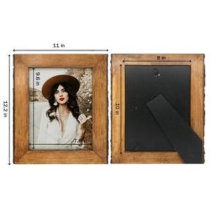 2025热卖8x10树皮边缘相框，用于桌面或墙壁展示的乡村木质相框，天然棕色 - Product Image 5