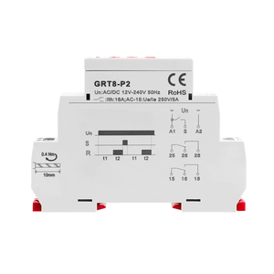 GEYA GRT8-P2-240 AC DC 12V 240V IP40 IP20 Impuls ausgangs zeit relais 1 spdt Zeitrelais Timer-Steuerung mit hoher Qualität - Product Image 3
