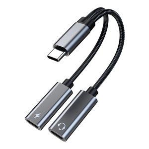 <strong>2</strong> to 1Customizable Type c to <strong>Usb</strong> c Digital Audio Adapter PD60w Charging - Product Image 6
