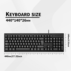 New Wholesale USB 3.0 <strong>Wired</strong> QWERTY <strong>Keyboard</strong> Cheap Computer Office Desktop <strong>Keyboard</strong> With <strong>Numeric</strong> <strong>Keypad</strong> and Membrane Operation - Product Image 4