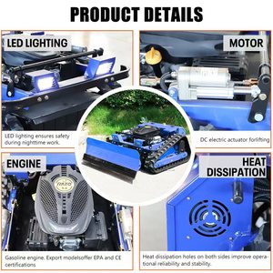 เครื่องตัดหญ้าขนาดเล็ก 225 ซีซี พร้อมรีโมทคอนโทรล จัดส่งฟรี ประกอบด้วยเครื่องยนต์และมอเตอร์ - Product Image 3