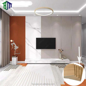 Decorazione di lusso stile europeo WPC rivestimento della parete interna lobby soggiorno solido WPC rivestimento della parete interna impermeabile - Product Image 6