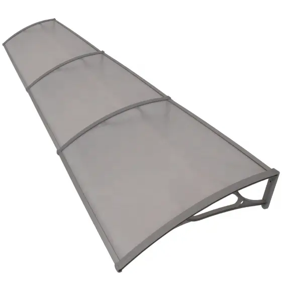 Multi Size finestra in lega di alluminio porta sole baldacchino foglio tenda da sole policarbonato pioggia protezione Uv