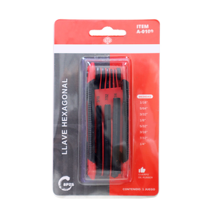 <strong>8pc</strong> Multi-Fold Allen <strong>Key</strong> Wrench Set Industrial Grade <strong>Hex</strong> <strong>Key</strong> With Torx Tips Metric Measurement System - Product Image 2
