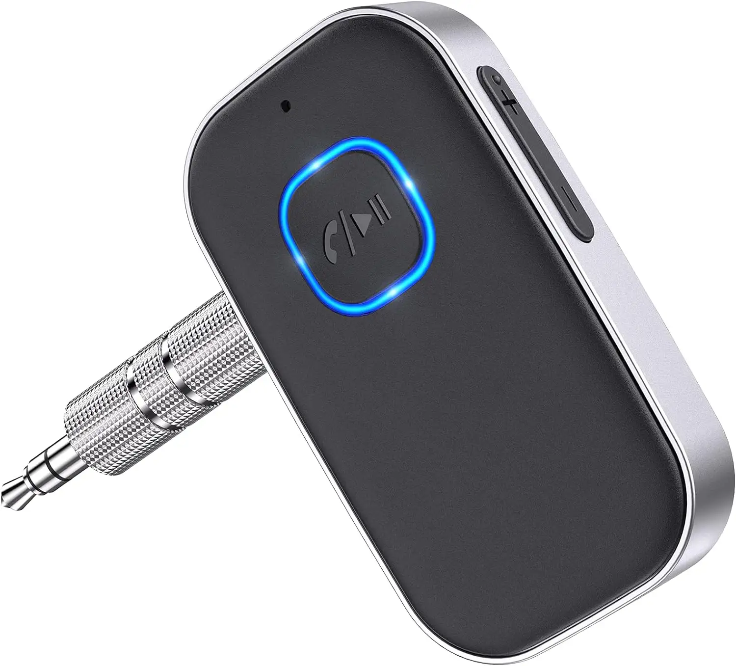 Araba için Bluetooth alıcısı, gürültü iptal için 3.5mm AUX Bluetooth araç adaptörü kablosuz ses alıcısı ev Stereo