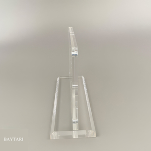 Custom Size Acrylic QR <strong>Code</strong> L or <strong>T</strong> Shape Display Stand for Pay Sign Payment QR <strong>Code</strong> Paper Holder - Product Image 1