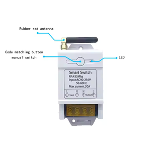 Smart Home System Drahtlose Fernbedienung 1CH 30A Relais AC 220V Licht wasserpumpen regler 433MHz Schalter ZigBee-Netzwerk Max 10A - Product Image 3