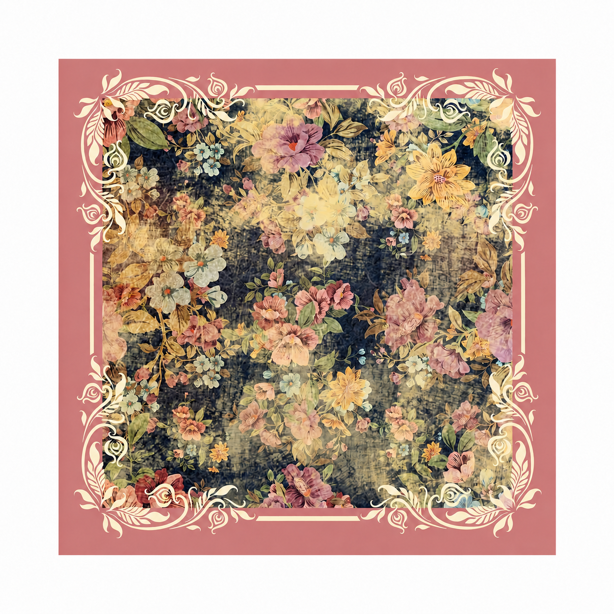 Dusty Rose Vintage Floral