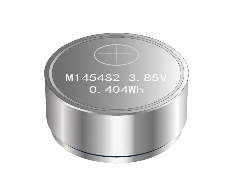 M1454S2/LIR1454 3.85V 105mAh moeda recarregável lítio bateria TWS fone de ouvido li-ion médica bateria
