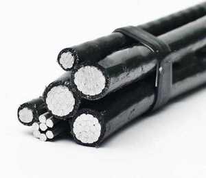 Önceden birleştirilmiş 3x70 54.6 2x16mm bükülmüş elektrik telleri havai uygulama için XLPE yalıtım ile alüminyum iletken - Product Image 4