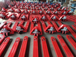 Двухтонный ручной гидравлический домкрат для поддонов-прочный нейлоновый колесный дизайн, портативный и экономичный для промышленного перемещения поддонов - Product Image 6