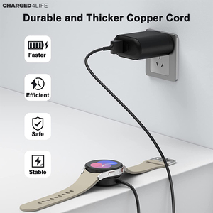 Cargador de reloj inalámbrico para SamsungGalaxy Smart Watch Cargador inalámbrico Magnético Inalámbrico de carga rápida Reloj inteligente Cable de carga