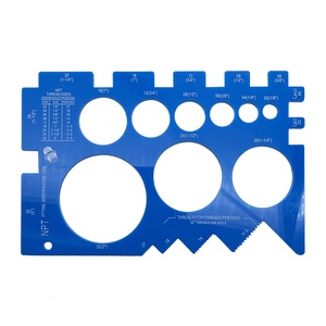 Trung Quốc nhà máy biểu tượng tùy chỉnh nhựa đa chức năng tấm đo vít đường kính chủ đề Pitch Gauge Cai Trị - Product Image 1