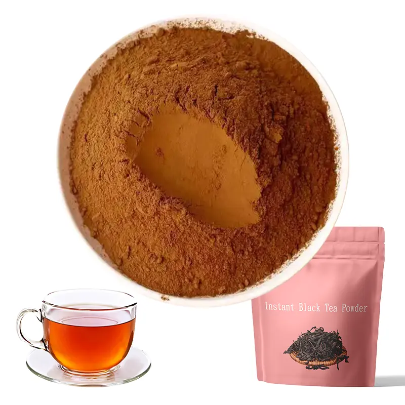 Beliebtes natürliches reines sofortiges schwarztes Tee-Extrakt sofortiger schwarzer Tee-Pulver