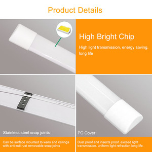 หลอดไฟ LED 4ft บริสุทธิ์ในแนวเส้นตรงขนาด120ซม. 54W รางไฟ LED สำหรับทำให้อากาศบริสุทธิ์ในชั้นใต้ดิน - Product Image 3