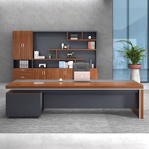 Silla de escritorio de oficina moderna de clase grande, combinación de escritorio de ordenador Modular de madera Simple, Jefe, gerente, escritorio de gerente general - Product Image 2