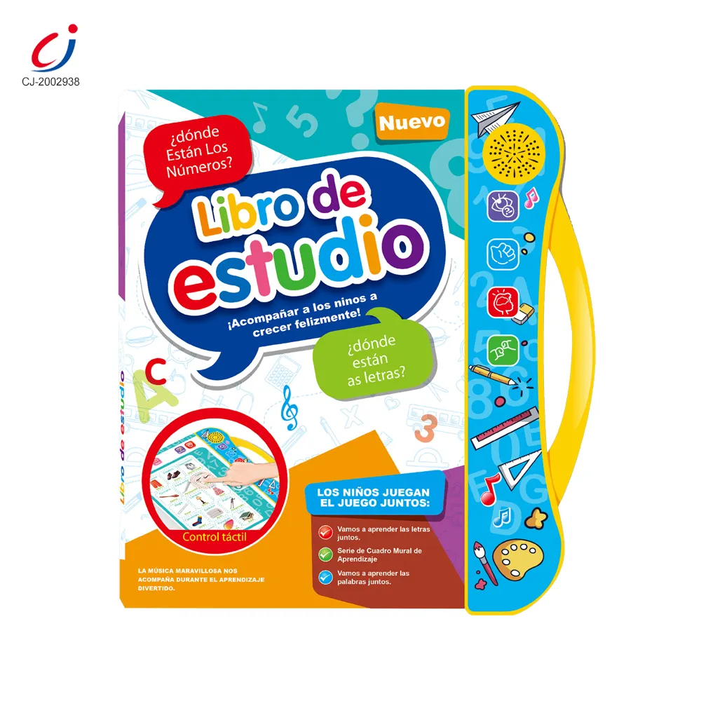 Qualidade superior Espanhol Toque Reading Livro Preschool Crianças Livros De Aprendizagem De Áudio de Som