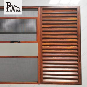 Özelleştirilmiş tasarım alüminyum panjur pencere panjur cam panjurlar pencere balkon - Product Image 2