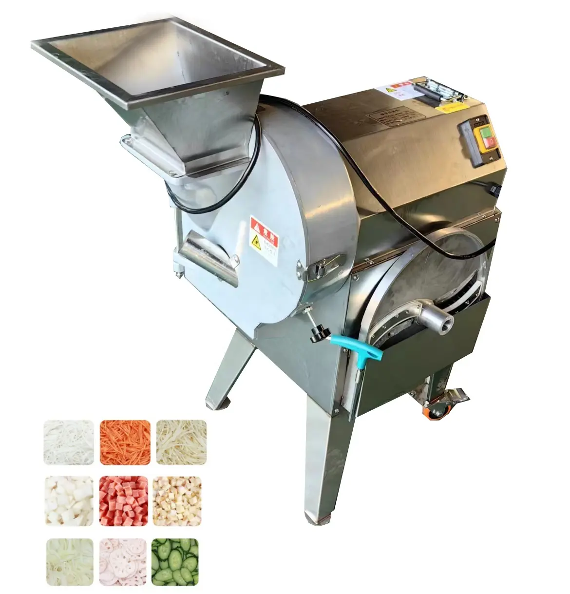 Elektrischer Gemüseschneider Multifunktions-Schneidemaschine für Gemüse Obst Zwiebelschneidemaschine Karotte Kartoffel