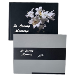 Funeral Guest Book Pen Set <strong>Memories</strong> Book Custom with Your Design Celebration of Life Guest Check Book - Product Image 5