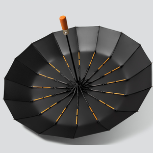 优质新品16骨自动简约纯色防风框伞 - Product Image 6