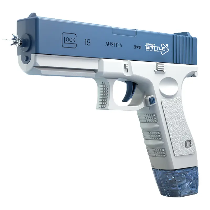 Pistola de agua Glock para niños, verano, juego al aire libre, pistola pulverizadora de agua, juguete de pistola de agua eléctrica continua de alto voltaje de alta capacidad