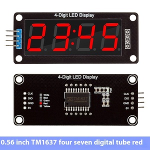 Display digitale 0.56 pollici a 4-Bit 7-segmento modulo orologio TM1637 IIC interfaccia ICs prodotto - Product Image 6