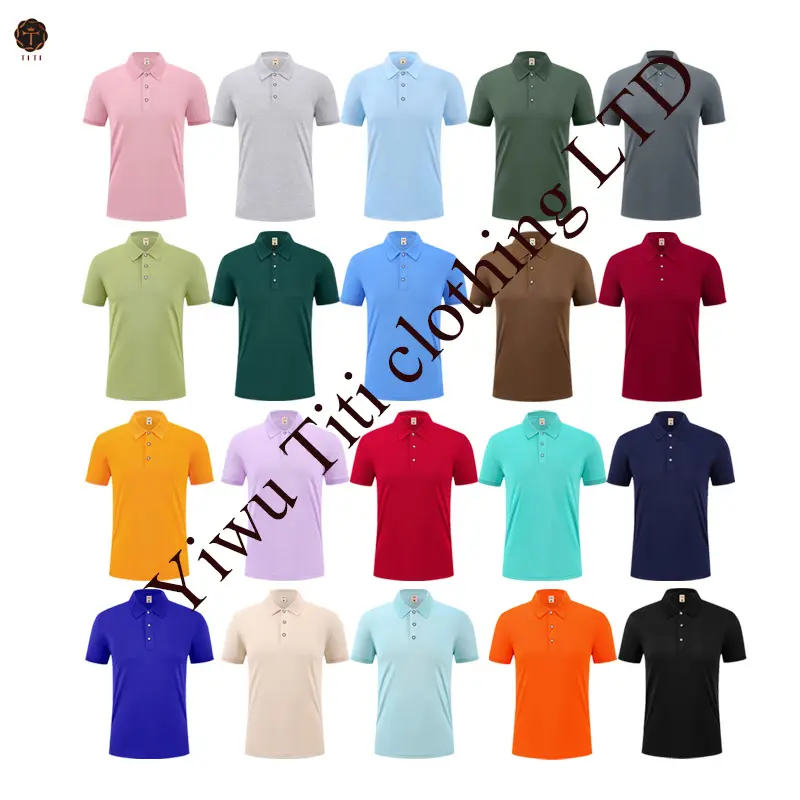 Yüksek kalite özel Polo T Shirt yaz erkek Polo gömlekler rahat Polyester golf örme Polo gömlek erkekler için
