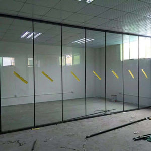 Vertical Double Tempered Glass Modular Demountable Office Partition Easy to Assemble Office <strong>Division</strong> System - Product Image 6